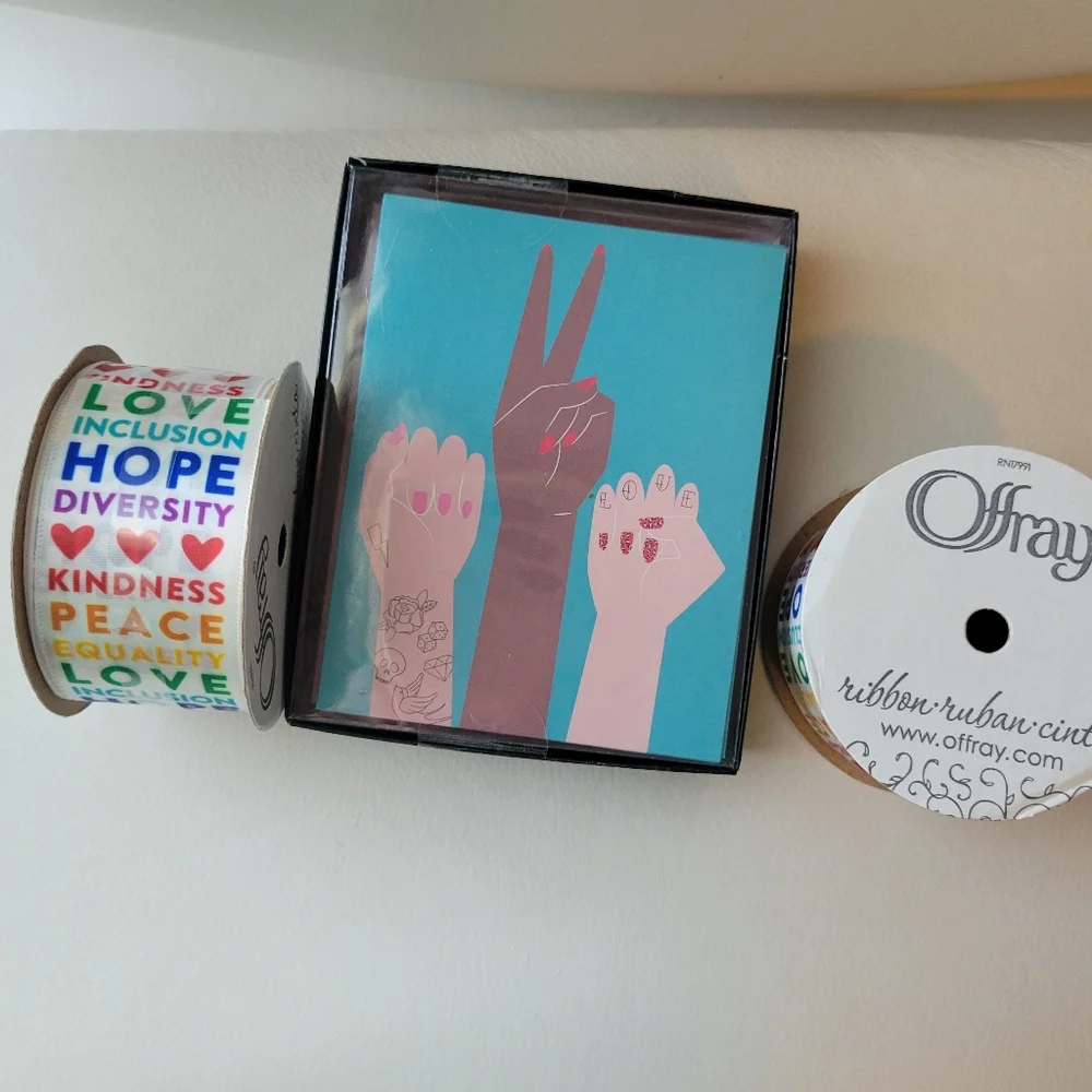 Diversity Bundle ~ Notecards & Ribbon ~ NWT ~ LGBTQ ~ Pride Month! FINAL PRICE!